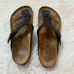Birkenstock Gizeh Sandal Black Size 41